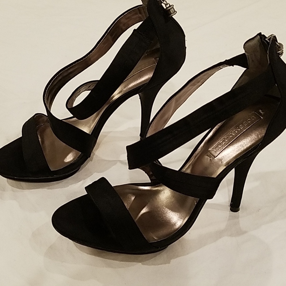 BCBGMaxAzria sexy satin heels size 10 - Picture 3 of 8